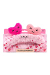 Bandeau en peluche en forme de cœur rose - CALA